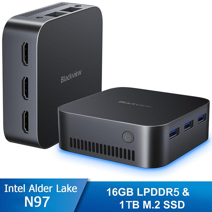 MINI PC GMKtec G5 Intel N97 12GB RAM + 256GB, Negru - eMAG.ro
