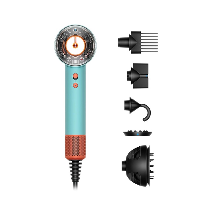 Сешоар Supersonic Nural DYSON HD16 515276-01, Бързо и интелигентно сушене 1600 W, 3 скорости, 4 температурни настройки