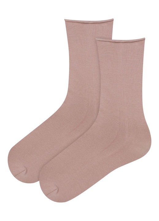 Sosete dama Wena Esotiq Bej, Roz pal