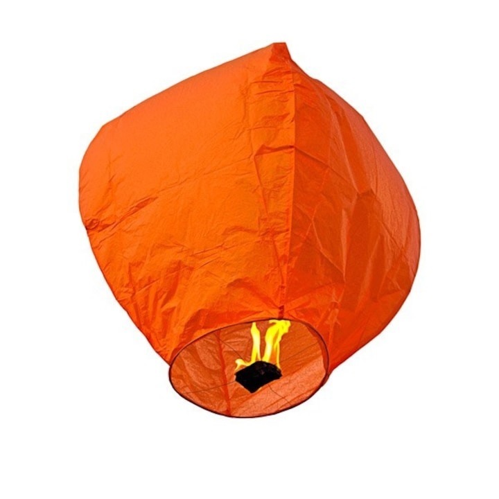 Lampion din hartie, portocaliu, 32 cm