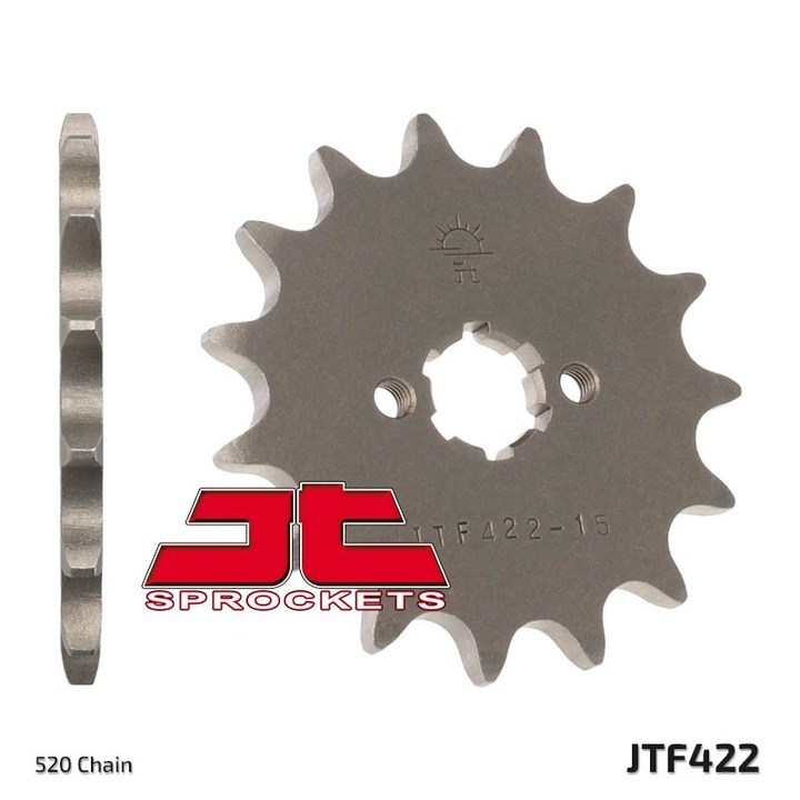 Pinion moto JT Sprockets, 514, din otel, pentru motociclete Kawasaki KX 125 '84-'93