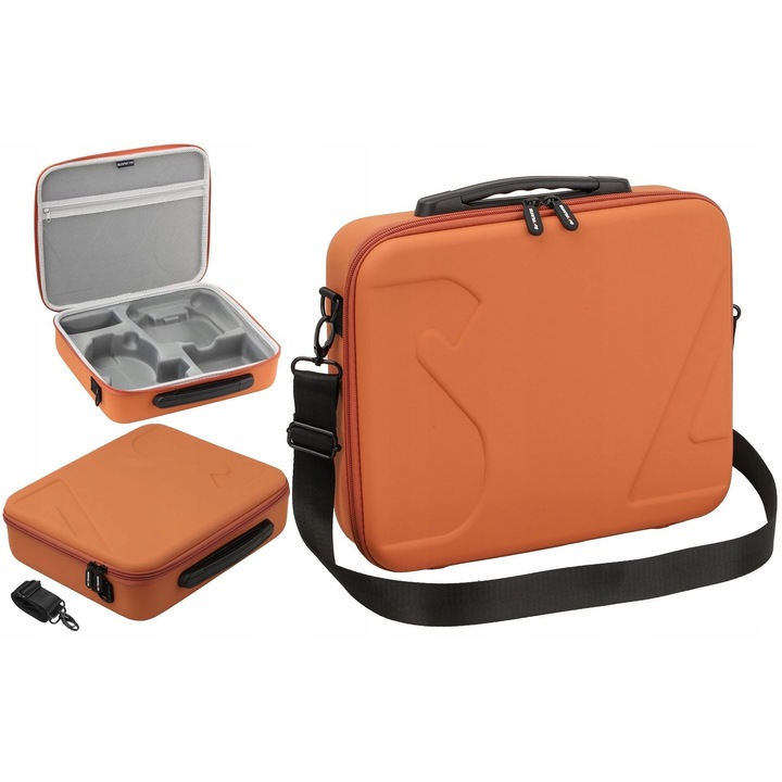 Husa XL HARD Valisa pentru telecomanda DJI FLIP si drona, FP-B958-C, Narancs