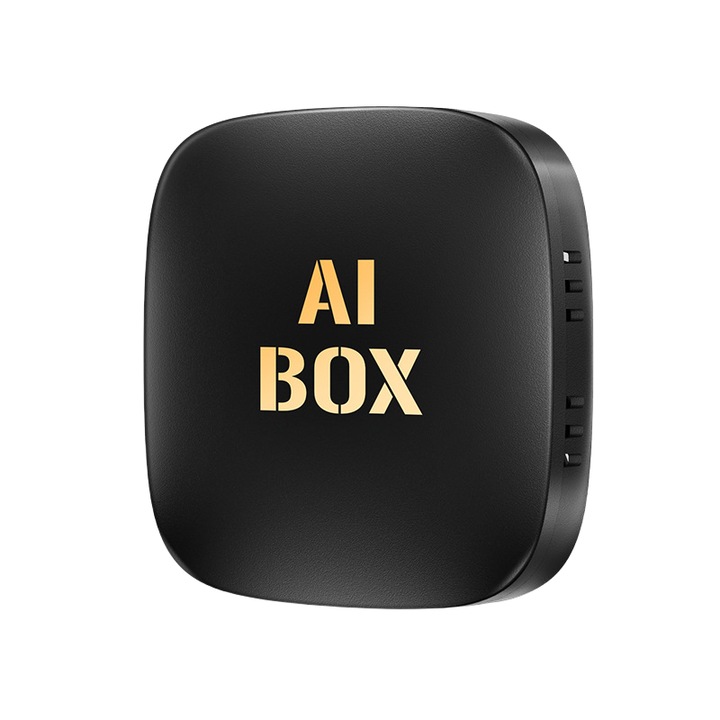 Autós Bluetooth adapter, Ai Box, 2+32G, WIFI, Carplay Android 13 Auto, USB/Type-C, kompakt és hordozható, Plug and Play, fekete