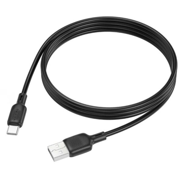 Cablu de Alimentare, USB, USB-C, 1m - Borofone Lenny (BX113) - Black