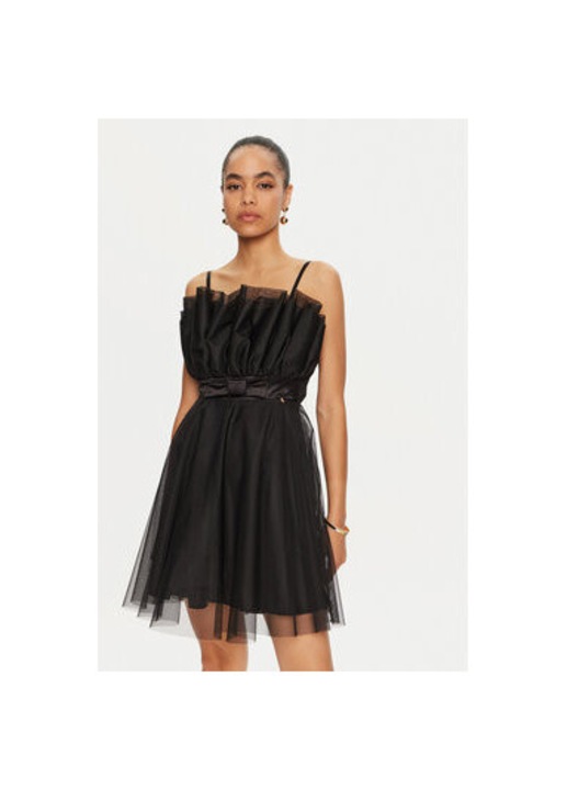 Rochie dama, Rinascimento, 304898280, Poliester, Negru, Negru