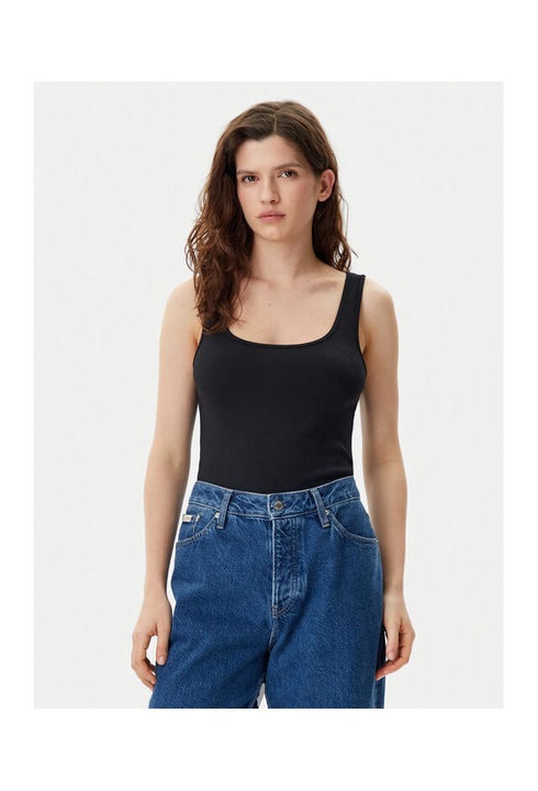 Női póló, Gap, 305290069, Pamut/Modál, Fekete, Fekete