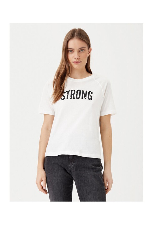 Női póló, Jdy, 304807107, Pamut, Fehér, Fehér