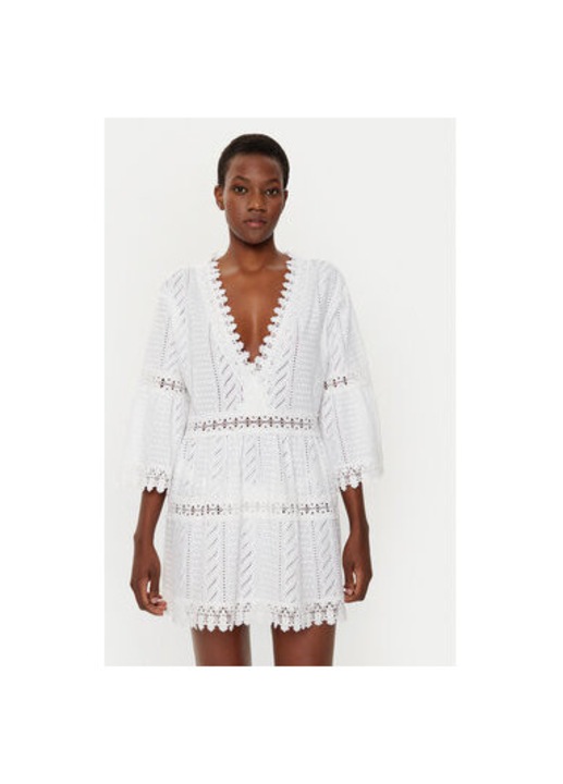 Női ruha, Melissa Odabash, 305150769, Pamut, Fehér, Fehér