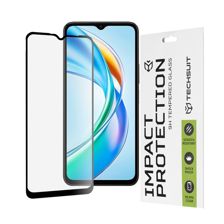 Стъклен протектор за Honor X5b - Smartphosis 111D - Черен