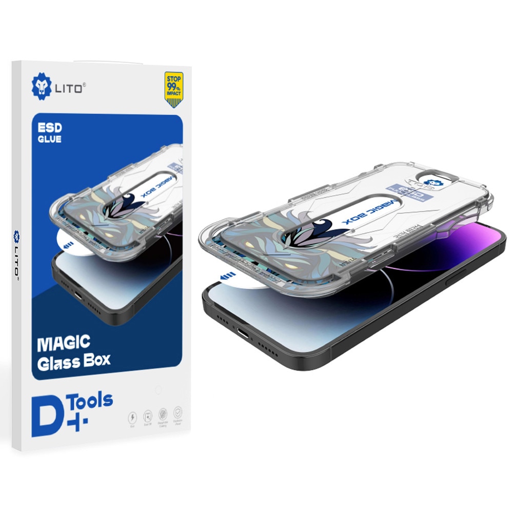 Folie pentru iPhone 17 Pro - Lito Magic Glass Box D+ Tools - Clear
