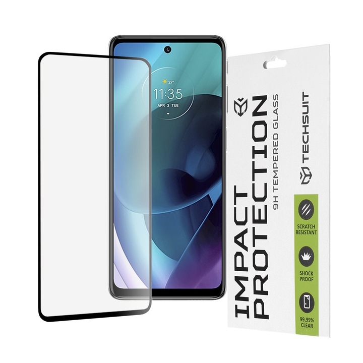 Стъклен протектор за Motorola Moto G51 5G - Smartphosis 111D - Черен