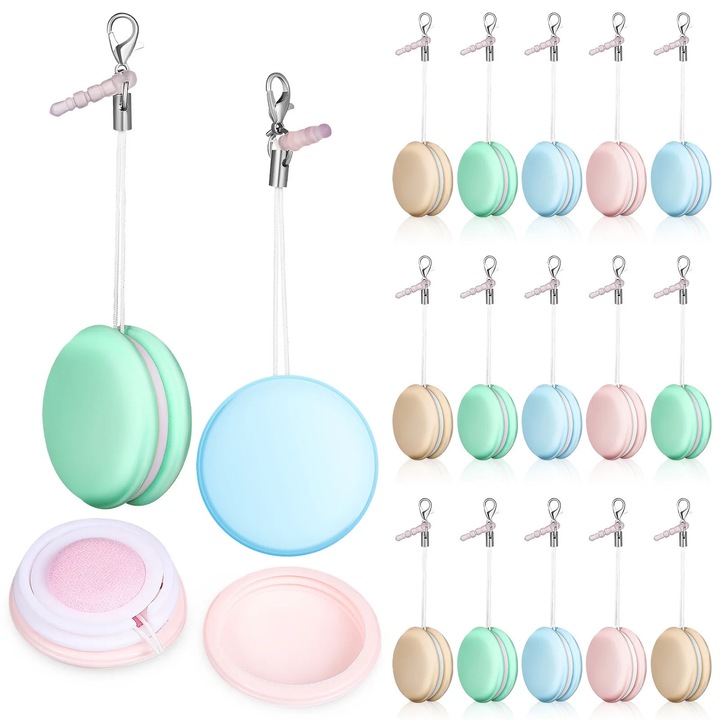 Set 18 bucati curatitoare ecran macaron multicolor 3.5x3.5x1.6cm
