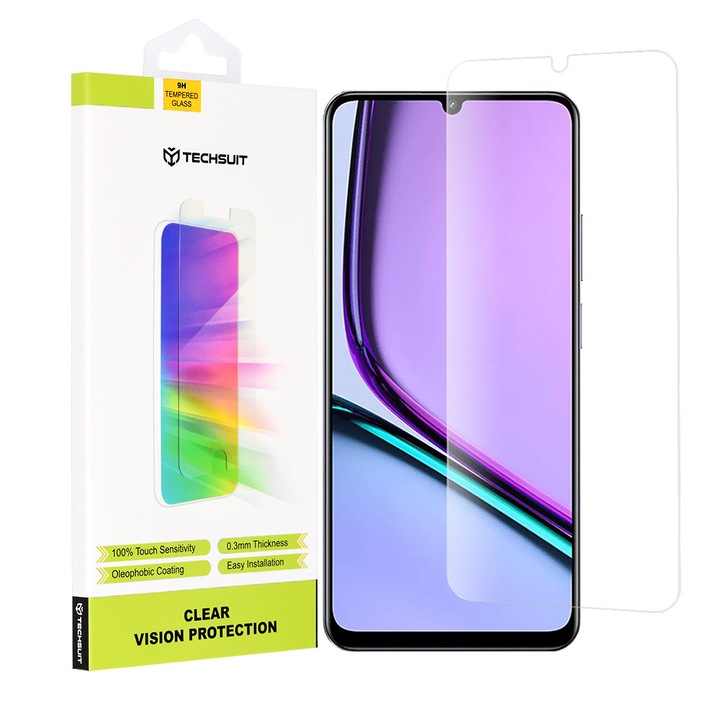 Glass shield Display pentru Realme Note 60, S24, Protective glass, Neutral