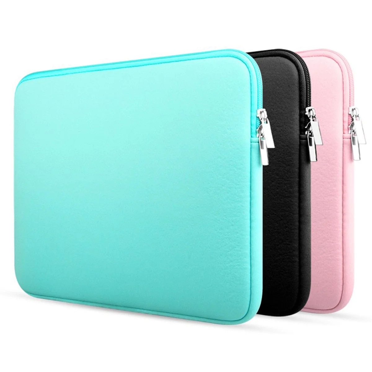 Husa laptop ZYBLSSBB LSM2xh819-BCS0029858, neopren slim rezistenta la apa, dublu fermoar, negru, 35 x 24 x 2 cm (13")