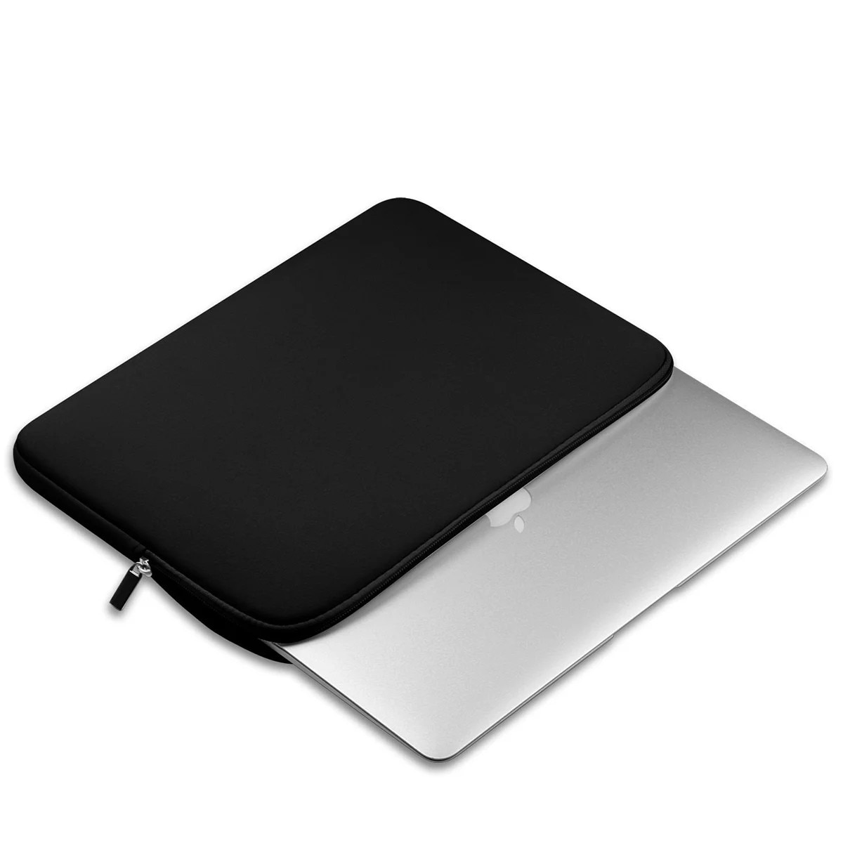 Husa laptop ZYBLSSBB LSM2xh819-BCS0029858, neopren slim rezistenta la apa, dublu fermoar, negru, 35 x 24 x 2 cm (13")