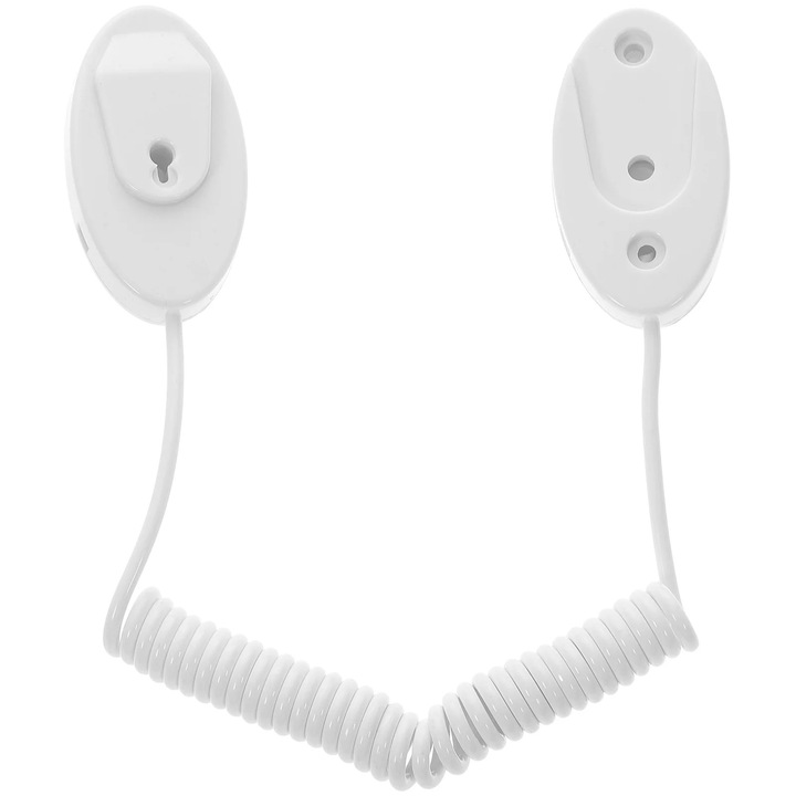Cablu de siguranta telecomanda, alb, plastic, 29.5x3x1cm