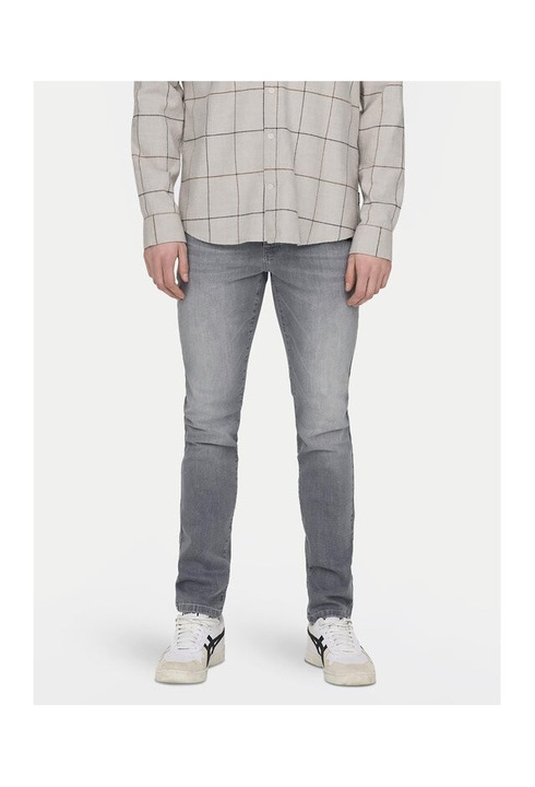 Férfi farmer, Only & Sons, 303460891, Pamut, 45679, Szürke