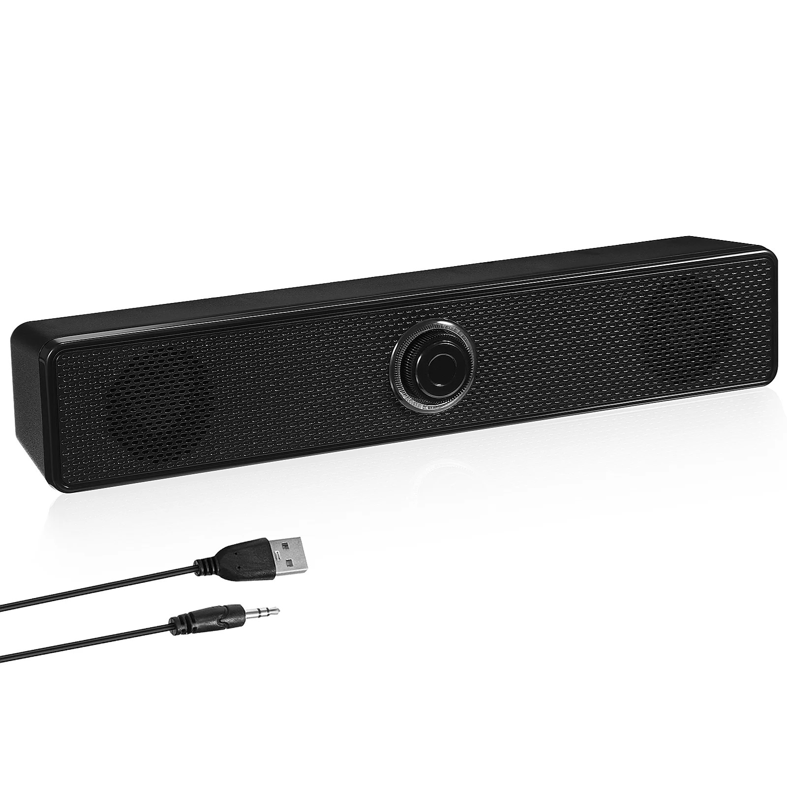 Boxa soundbar crem compacta 31.5x5.6x5.6cm pentru computer si acasa