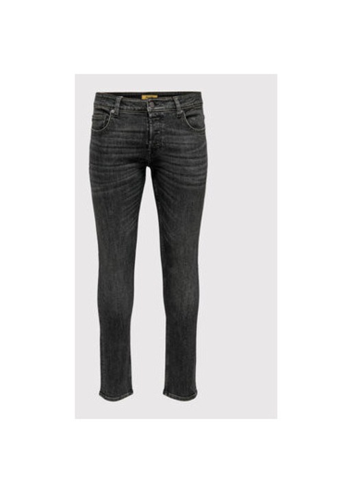 Férfi farmer, Only & Sons, 300006764, Pamut, 48678, Fekete