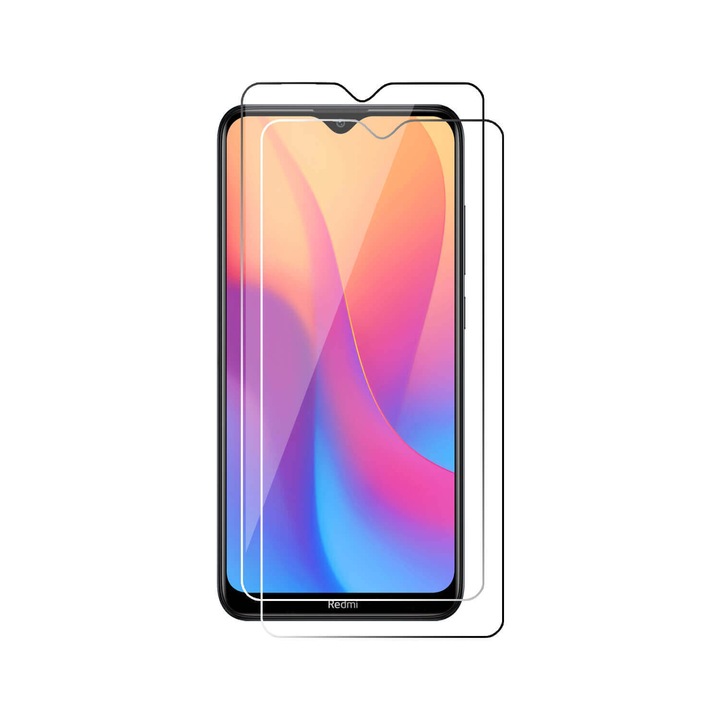 Set 2 Folii sticla Compatibile cu Xiaomi RN 8 Pro, Full Cover, 6D, Calitate Premium