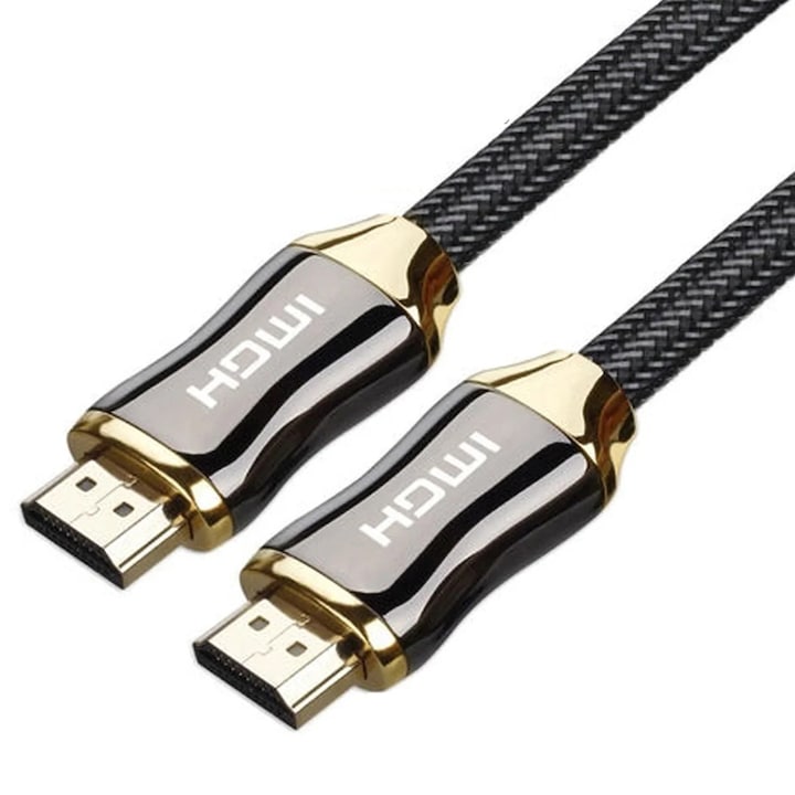 Адаптер HDMI 2.1, 2M, 3D, Full HD, 48Gb/s, черен