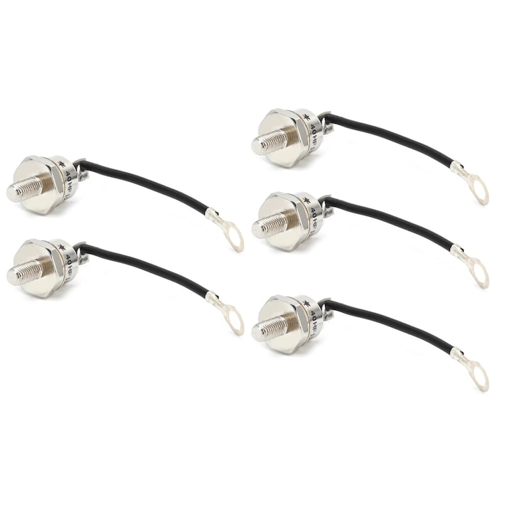 5 darabos egyenirányító dióda modul készlet 40HF-120, 1200V, 40A, fekete