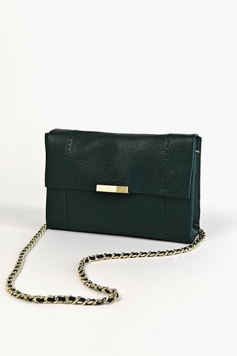 Poseta piele naturala, Verde inchis, Ted Baker Clarria