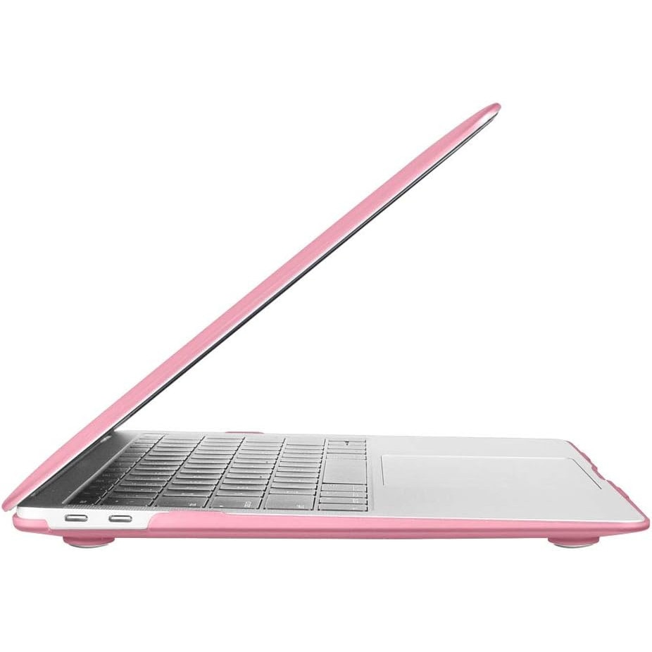 Husa pentru laptop pentru MacBook Air A3240/ M3113 /M2/ A2681, 13,6 inch, material PVC, roz, design decupat