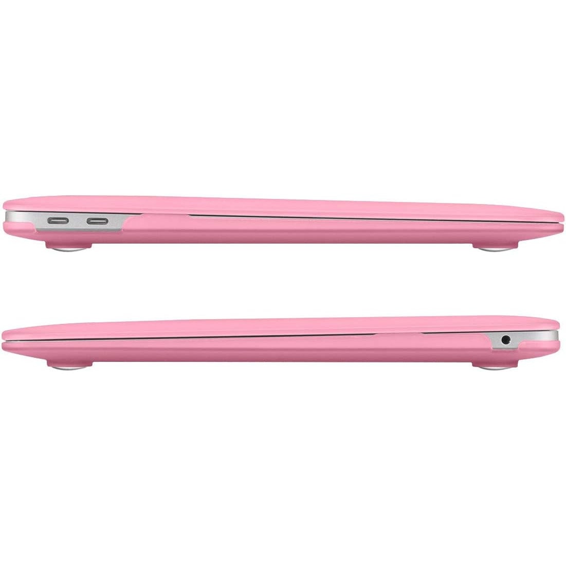 Husa pentru laptop pentru MacBook Air A3240/ M3113 /M2/ A2681, 13,6 inch, material PVC, roz, design decupat