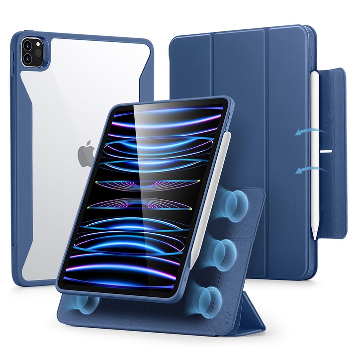 Védőtok iPad Pro 11" 2021/2022, A18, Lexgard, sötétkék
