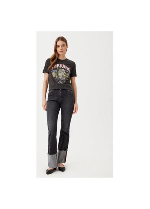 Tricou dama, Only, 304791246, Bumbac organic, Negru, Negru