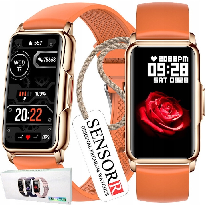 Ceas smart, JG Smart, Prestige, AMOLED, 3 curele, 1,43 inch, argintiu