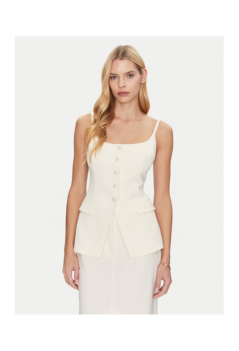 Női póló, Simona Corsellini, 305172433, Poliészter, Bézs, Bézs