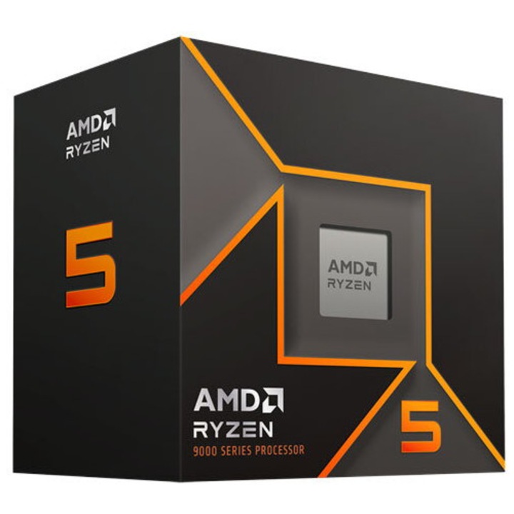Процесор AMD Ryzen 5 9600, 3.8 - 5.2 GHz, 38MB кеш, Socket AM5, кутия