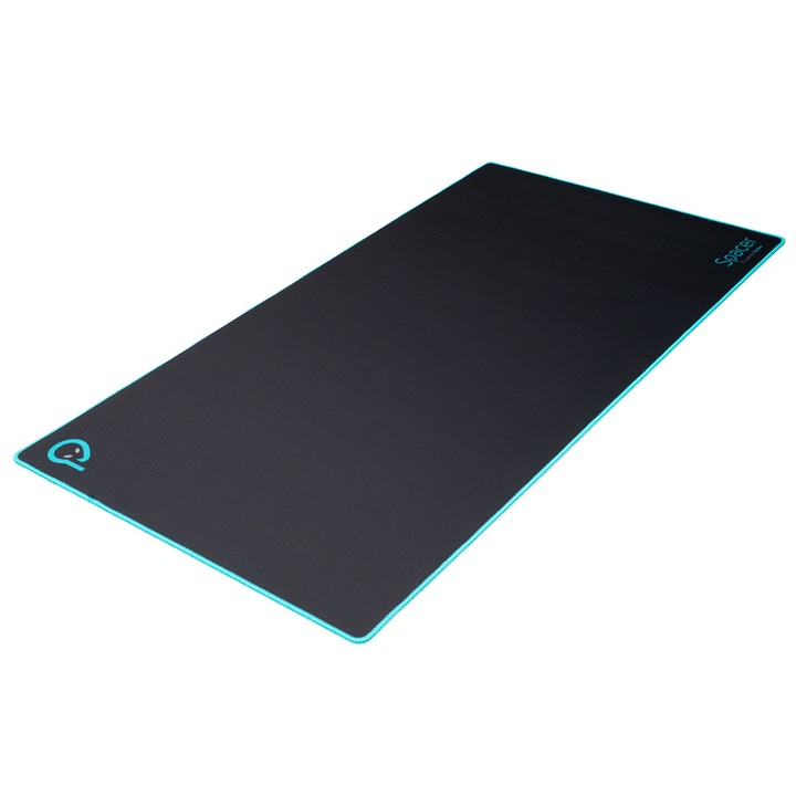 MousePAD SPACER játékhoz, gumi és textil, 1200 x 600 x 3 mm, fekete