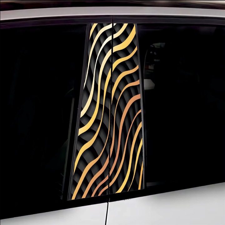 Set 2 stickere decorative pentru stalpii usilor, print autoadeziv de inalta rezolutie, dimensine 2 buc x 50 x 22 cm, cod: AVX-SSU-14