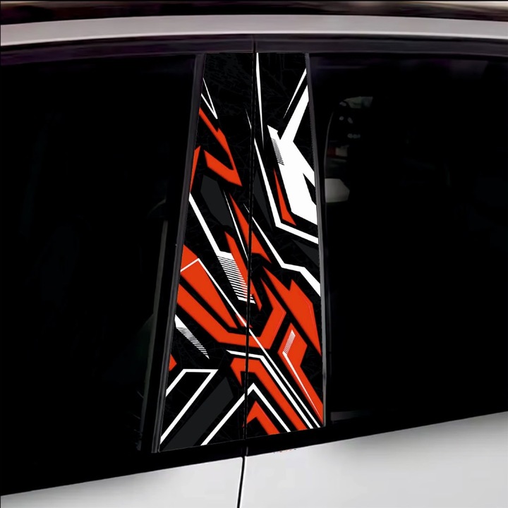 Set 2 stickere decorative pentru stalpii usilor, print autoadeziv de inalta rezolutie, dimensine 2 buc x 50 x 22 cm, cod: AVX-SSU-28