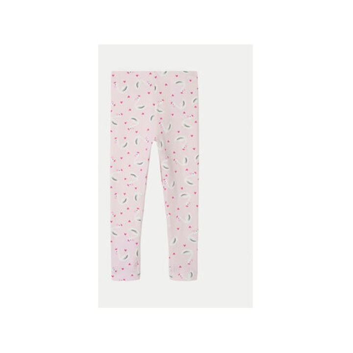 Момичешки панталон, Name It, 304434822, Органичен памук, Розов, Розово