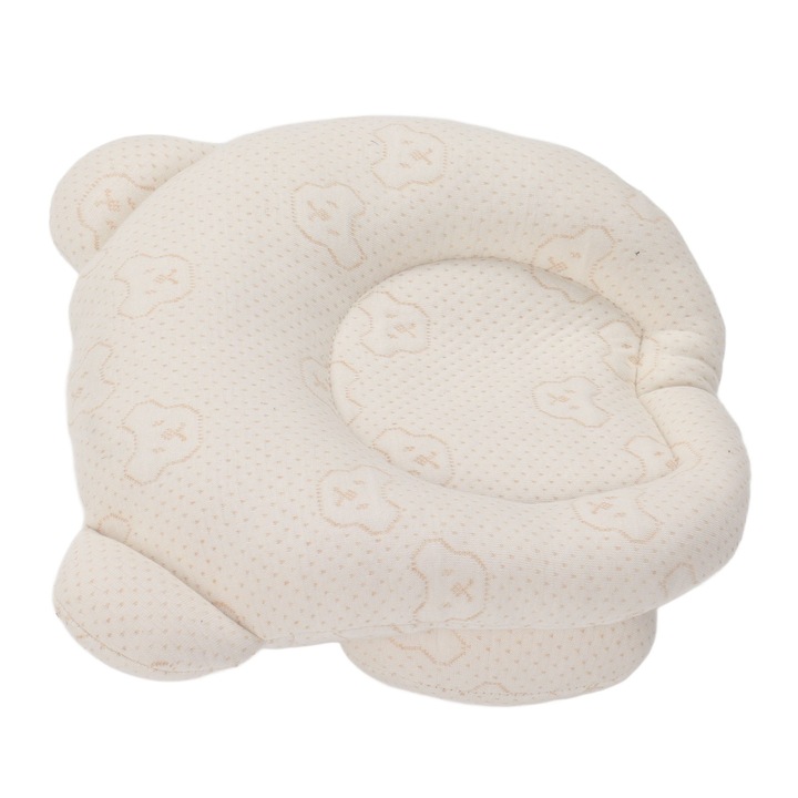 Perna pentru bebelusi, modelarea capului, perna pentru nou-nascut, prevenirea capului plat, perna pentru copii mici din bumbac de inalta rezistenta