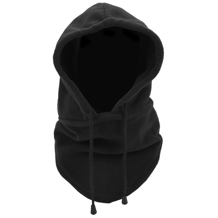 Enforose téli sapka, poliészter anyag, szélálló, fekete, unisex