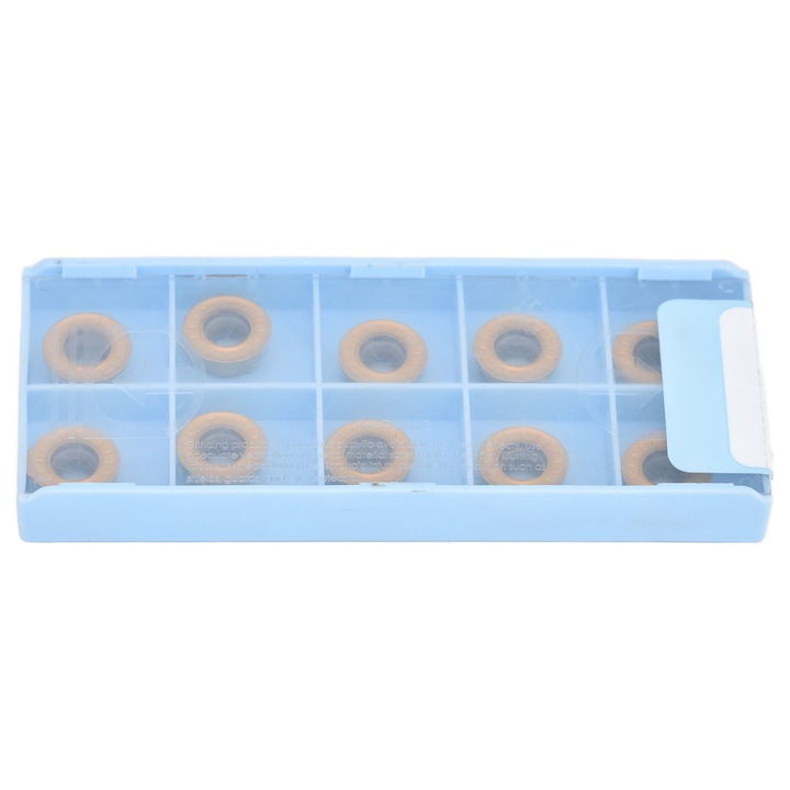 Lama de frezare Enforose, carbura cimentata, acoperire PVD, set de 10 bucati, utilizare pentru metal, Hrc18-30