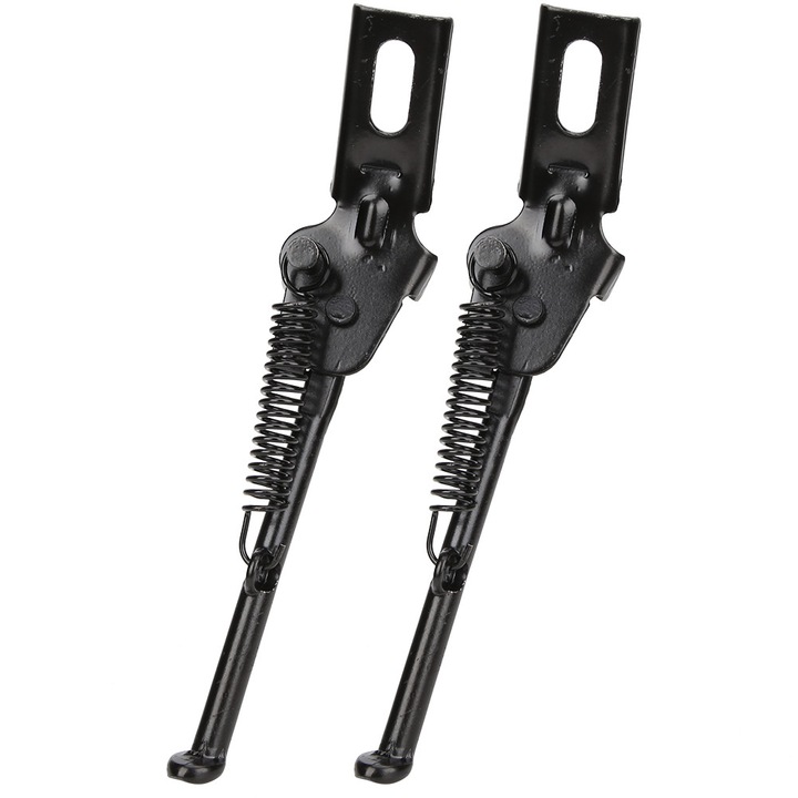 Регулируема странична опора от карбонова неръждаема стомана, Enforose, дизайн с неплъзгащ се крак, водоустойчива, за велосипеди с 12-инчови колела