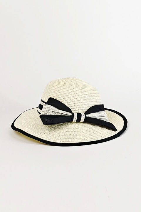 Palarie de vara cu fundita, Bej, Shein, Marimea M 38