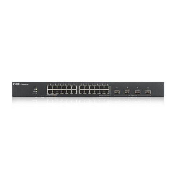 Switch, ZyXEL XGS1935-28, 28 portos Smart Managed Switch, 24x Gigabit Copper és 4x 10G SFP, hibrid mód, sta