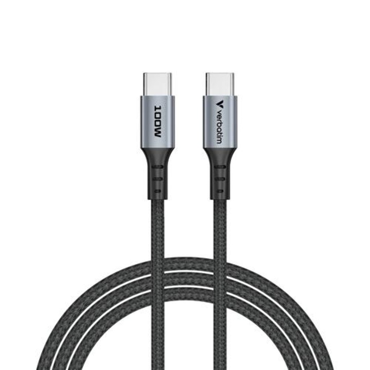 USB кабел, Verbatim Sync / Charge USB-C to USB-C 100W 120 cm
