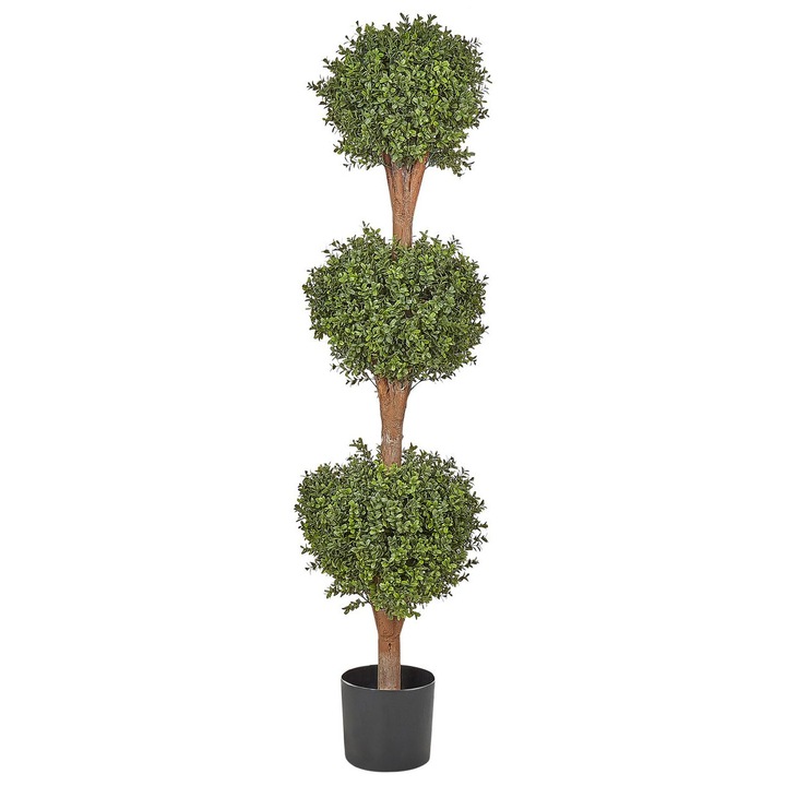Planta artificiala in ghiveci Beliani, 154 cm, Buxus ball tree