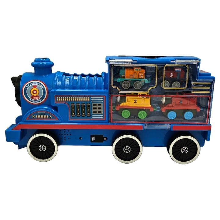 Set Locomotiva, Virtual Trend®, 4 locomotive, Multicolor, 36 cm