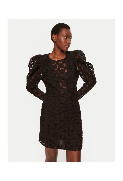 Rochie dama, Munthe, 304135354, Poliester, Negru, Negru