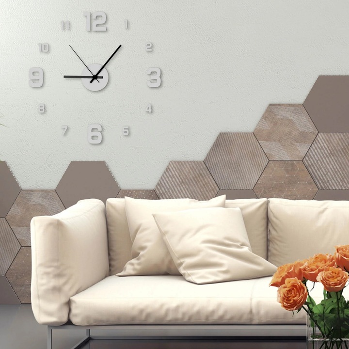 YANYXR absztrakt akril fém falióra 40cm DIY készlet
