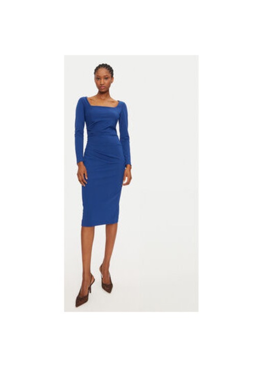 Дамска рокля, Ринасименто, 304917585, Полиестер, Син, Син, L